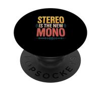 El Estéreo Es El Nuevo Mono Música Músico PopSockets PopGrip Adhesivo