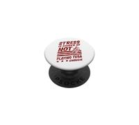 El estrés es causado por no Jugar lo Suficiente a la Tuba PopSockets PopGrip Adhesivo
