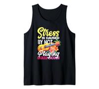 El estrés es causado por no Tocar el Ukelele Suficiente músico Camiseta sin Mangas