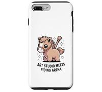 El Estudio de Arte Kawaii Pony se reúne con el Caballo de Arena Carcasa para iPhone 7 Plus/8 Plus