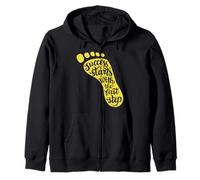 El éxito comienza con el primer paso para un impacto visual intenso Sudadera con Capucha