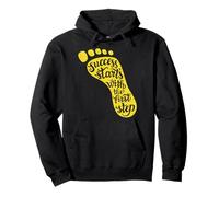El éxito comienza con el primer paso para un impacto visual intenso Sudadera con Capucha