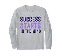 El éxito Comienza en la Mente Cita de positividad Motivacional Manga Larga