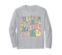 El éxito Comienza en la Mente Cita de positividad Motivacional Manga Larga