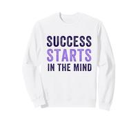 El éxito Comienza en la Mente Cita de positividad Motivacional Sudadera
