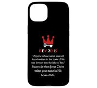 El éxito es cuando estás en su libro de la vida Revelación 20 15 Carcasa para iPhone 15 Plus
