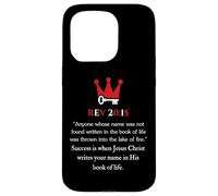 El éxito es cuando estás en su libro de la vida Revelación 20 15 Carcasa para iPhone 15 Pro