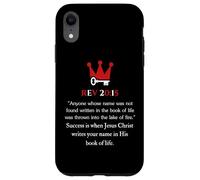 El éxito es cuando estás en su libro de la vida Revelación 20 15 Carcasa para iPhone XR
