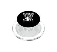 El éxito es Mejor Cuando se comparte Sabiduría Motivacional para el Crecimiento PopSockets PopGrip para MagSafe
