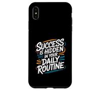 El éxito está Oculto en tu Rutina Diaria - Cita Motivacional Carcasa para iPhone XS MAX