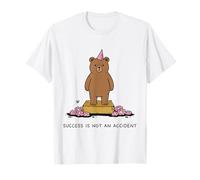 El Éxito No Es Un Accidente Oso Lindo Frase Motivadora Camiseta