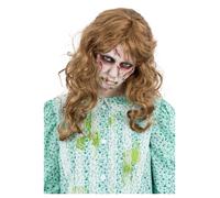 El Exorcista Regan Peluca Larga Informal Ondulado Halloween Disfraz Jengibre