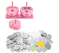 El fabricante del botón del Pin de la insignia de la forma del corazón 57m m muere el molde, máquina de la prensa del sacador de la insignia que hace el botón Creador de insignias