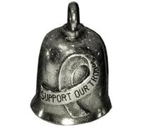 El fantasma Bell peltre colgante de buena suerte con bolsa y 2 accesorios y historia Tarjeta