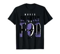 El Fantasma se Mueve en Silencio como un cómic Retro de Niebla Camiseta