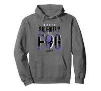 El Fantasma se Mueve en Silencio como un cómic Retro de Niebla Sudadera con Capucha