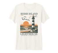 El Faro de Bodie Island Nags Head | Arte de Carolina del Norte Camiseta Premium