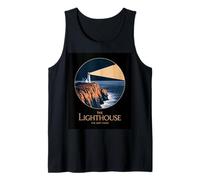 El Faro El Paisaje Marino de la Costa Este Camiseta sin Mangas