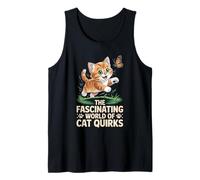 El fascinante mundo de las peculiaridades de los gatos Amante de los gatos Feline Pet Camiseta sin Mangas