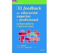 El feedback en educación superior y profesional: Comprenderlo y hacerlo bien: 42 (Universitaria)