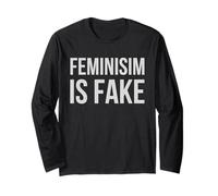 El Feminismo es Falso - Divertido antifeminista para Hombres y Mujeres Manga Larga