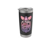 El feminismo no es frágil como una flor, como una bomba Vaso térmico de acero inoxidable de doble pared