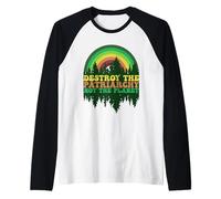 El feminismo y la naturaleza destruyen el patriarcado, no el planeta Camiseta Manga Raglan