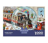 El Ferrocarril Transiberiano está atascado Puzzle De Madera Impermeable DIY Puzzles De 1000 Piezas Regalos para Adultos Divertido Rompecabezas Juegos Educativos