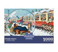 El Ferrocarril Transiberiano está atascado Puzzle De Madera Impermeable Puzzles De 1000 Piezas Regalos para Adultos Imposible Rompecabezas Juegos Educativos