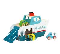 el Ferry Vilacity Barco Juguete de Madera para Niños Actividad Manual | Formato compacto y robusto | estimula imaginación y juego narrativo | fabricación sólida y duradera | idea de regalo lúdica