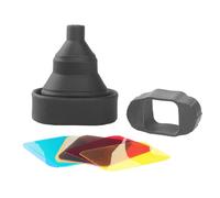 El filtro de color Snoot de goma para unidades intermitentes proporciona un control preciso del haz que mejora las fotos para fotógrafos, aficionados, portátil Snoot