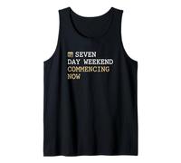 El Fin de Semana de Siete días Comienza Ahora Profesional Jubilado Camiseta sin Mangas