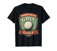 El Fin de Semana es para Golfista Vintage Amante del Golf Amante del Golf Camiseta