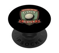 El Fin de Semana es para Golfista Vintage Amante del Golf Amante del Golf PopSockets PopGrip Adhesivo