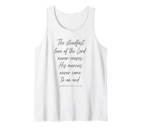 El Firme Amor del Señor Fe Lamentaciones 3:22-23 Camiseta sin Mangas