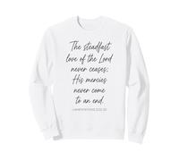 El Firme Amor del Señor Fe Lamentaciones 3:22-23 Sudadera