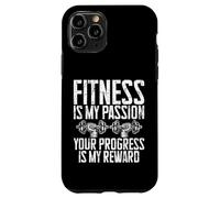 El Fitness es mi pasión, tu Progreso es mi recompensa, Entrenador Carcasa para iPhone 11 Pro