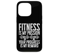 El Fitness es mi pasión, tu Progreso es mi recompensa, Entrenador Carcasa para iPhone 13 Pro