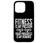 El Fitness es mi pasión, tu Progreso es mi recompensa, Entrenador Carcasa para iPhone 15 Pro MAX
