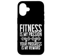 El Fitness es mi pasión, tu Progreso es mi recompensa, Entrenador Carcasa para iPhone 16