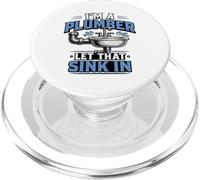 El Fontanero dejó Que eso se hundiera en el Regalo de Humor de un Trabajador Manual PopSockets PopGrip para MagSafe