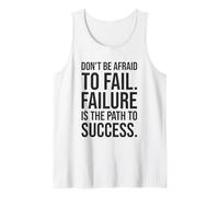 El fracaso es el camino hacia el éxito Gimnasio, ajetreo, inspiración para emprendedores Camiseta sin Mangas