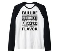 El Fracaso es el condimento Que le da al éxito su Sabor Camiseta Manga Raglan