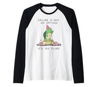 El Fracaso No Es Opción Tortuga Graciosa Camiseta Manga Raglan