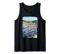 El Fuji de Kanaya Hokusai Vintage Retro Arte Japonés Camiseta sin Mangas