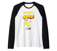 El fútbol es fresco, plátano Camiseta Manga Raglan