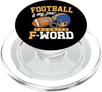 El fútbol es mi Segundo Regalo Divertido Favorito de Touchdown con F Word PopSockets PopGrip para MagSafe