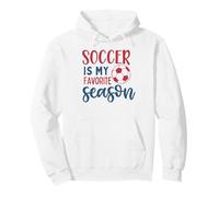 El fútbol es mi Temporada Favorita Motivación para fanáticos Fútbol Niños Chica Sudadera con Capucha