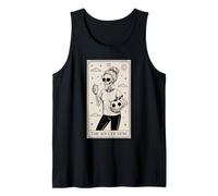 El fútbol mamá Esqueleto Tarot Tarjeta gráfico Vintage Camiseta sin Mangas
