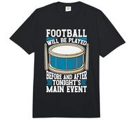 El fútbol se tocará Antes y después de Tocar la batería Comfort Colors Adult Heavyweight T-Shirt